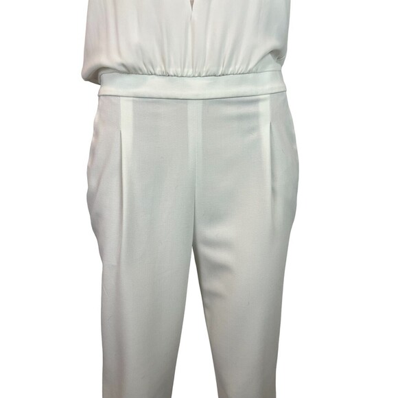 BCBGMaxazria Waylen Jumpsuit Size 2 Ivory Sleeveless Wedding  Formal - Picture 5 of 15